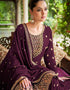 sleek purple real premium silk designer function wear heavy salwar suit collection with purple real premium silk rt8994-185154 Close-up View